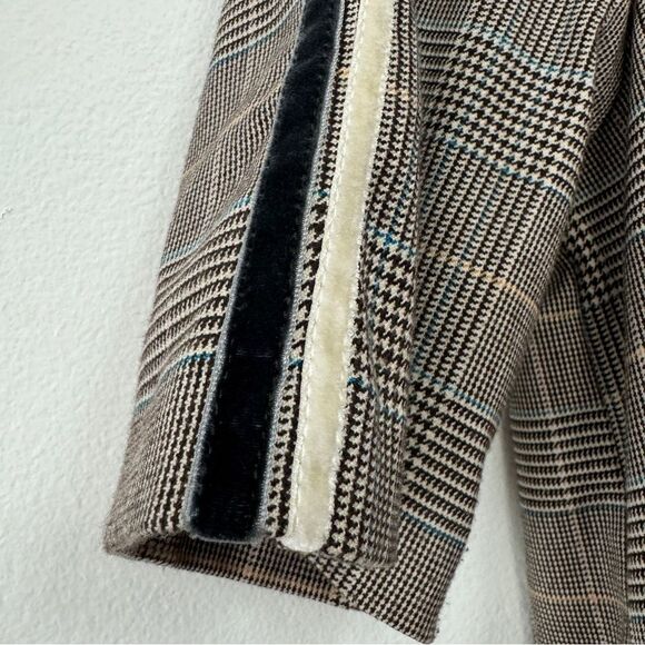 Zara Trafaluc Collection Plaid Houndstooth Crop Waist Dress Academia Size M - Picture 7 of 7